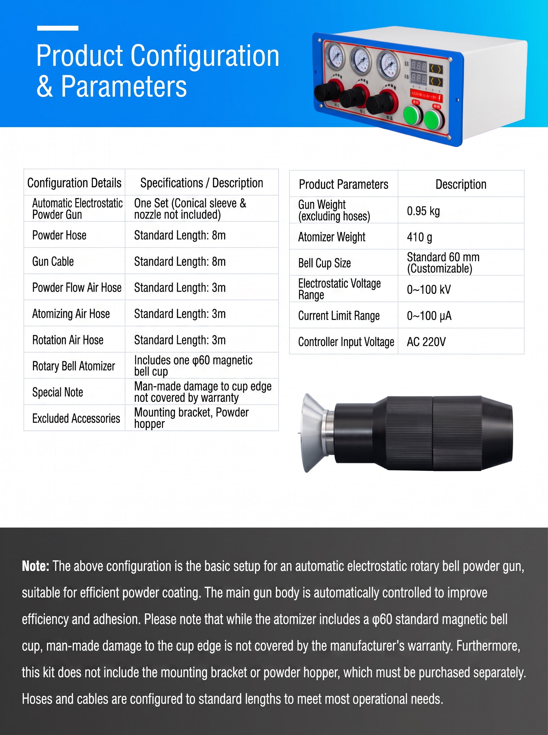 Powder Rotary Bell Gun