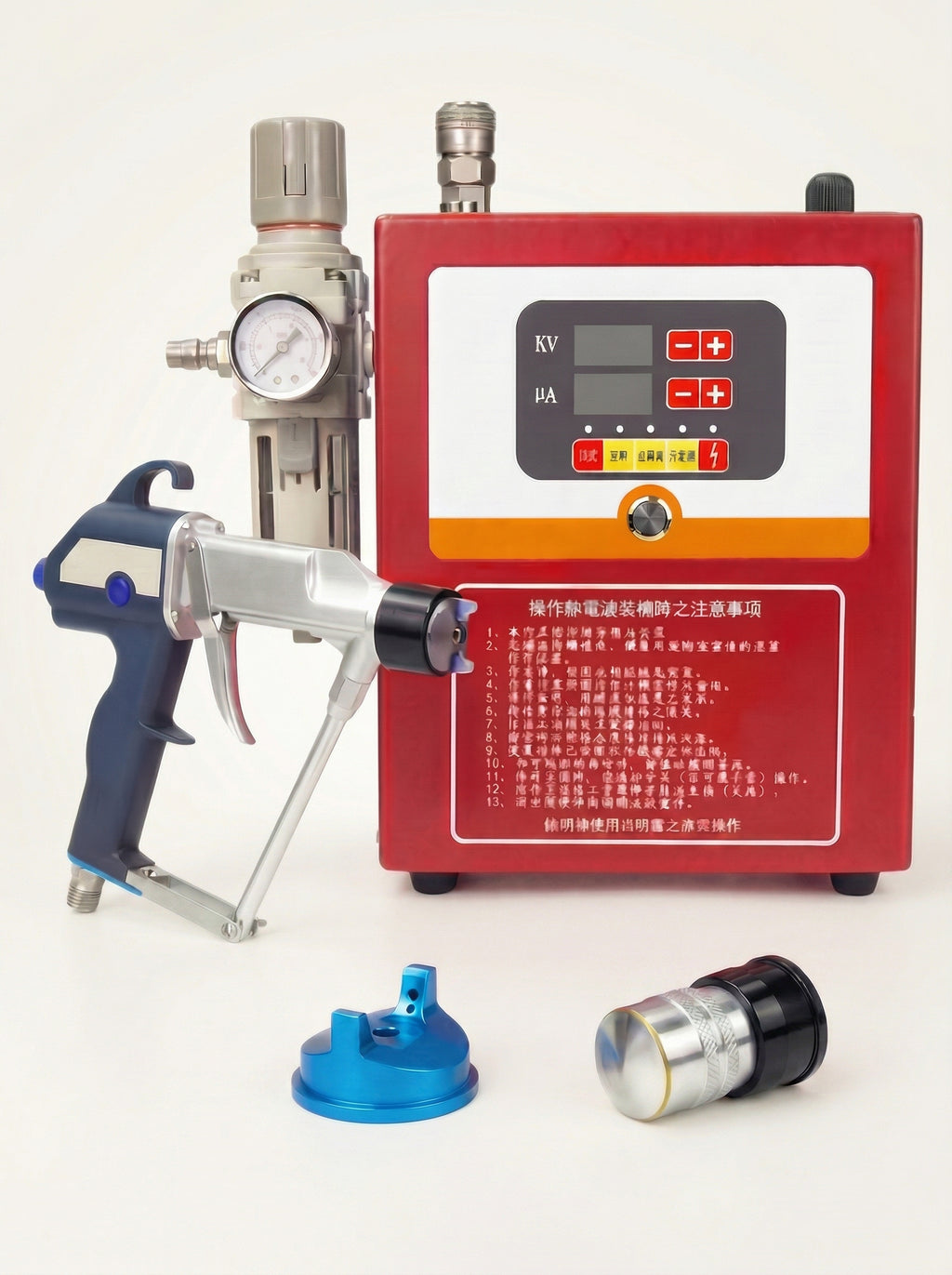 Pistola de pulverización electrostática